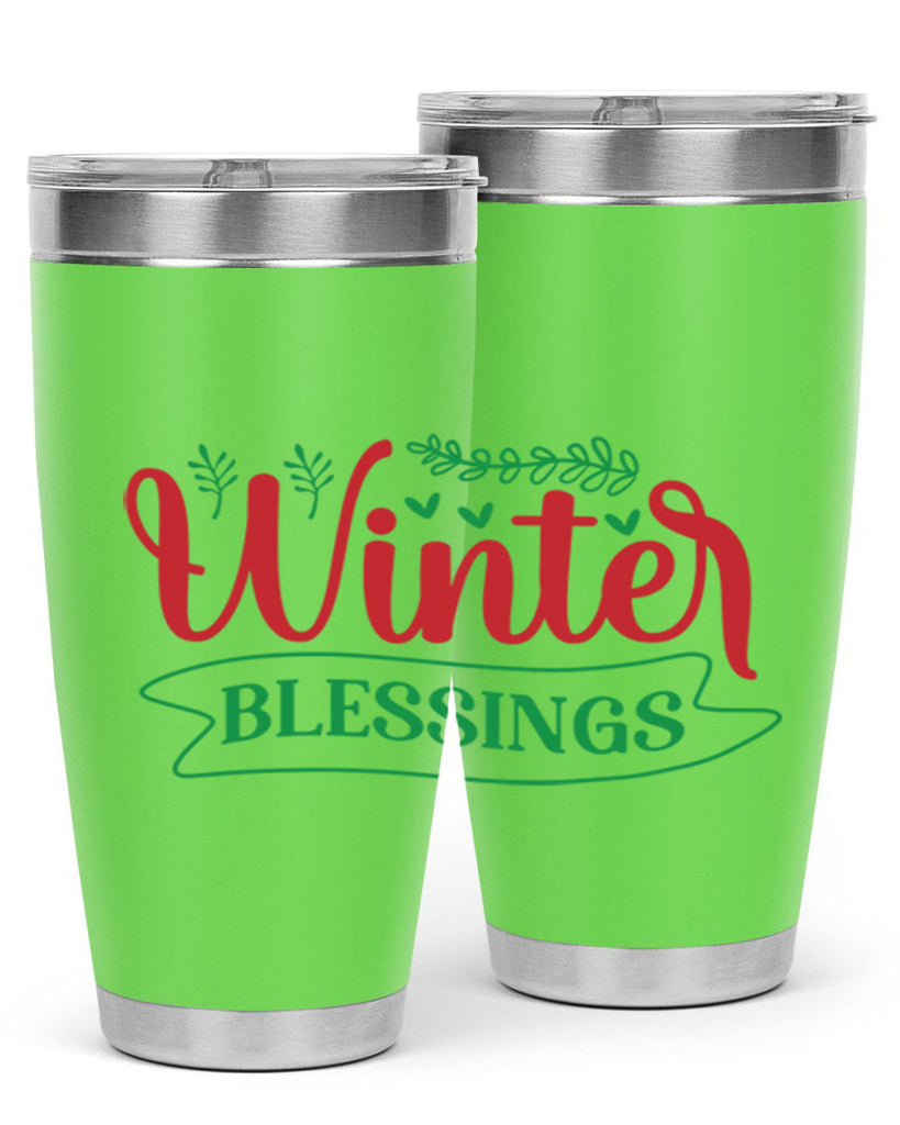 Winter Blessings 494#- winter- Tumbler