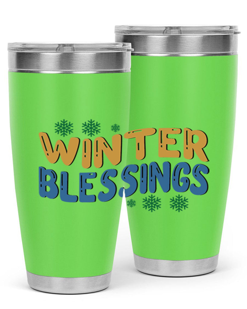 Winter Blessings 547#- winter- Tumbler