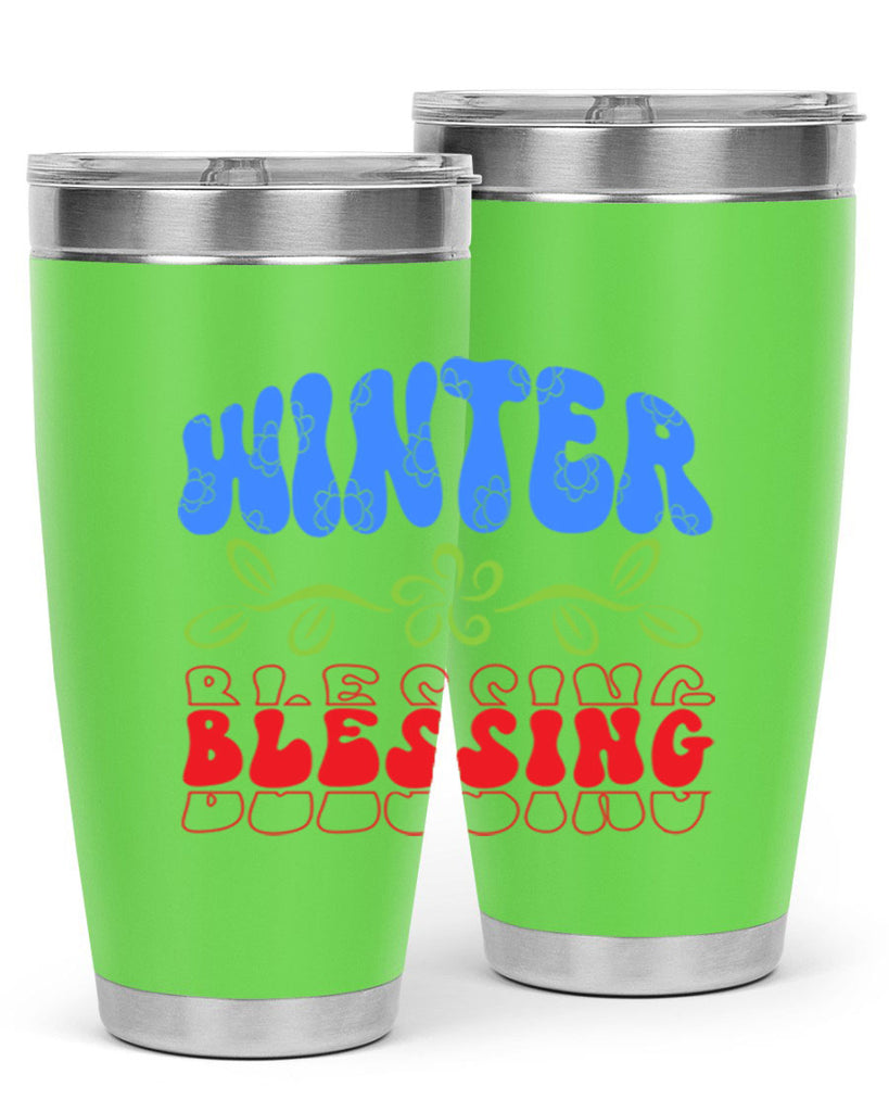 Winter blessing 487#- winter- Tumbler