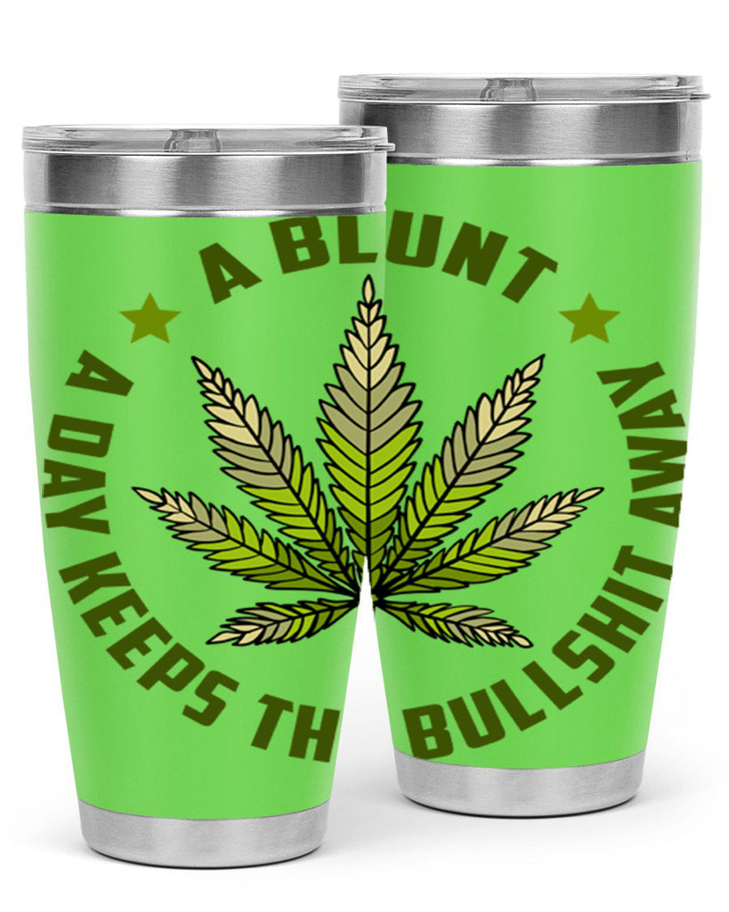 a blut a day keeps the BS away 5#- marijuana- Tumbler