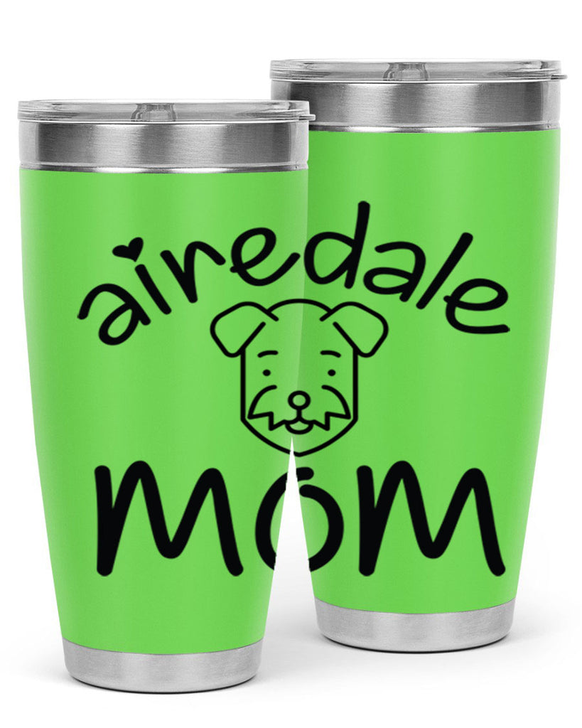 airedale mom 224#- mom- Tumbler