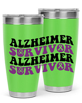 alzheimer survivor 9#- alzheimers- Tumbler