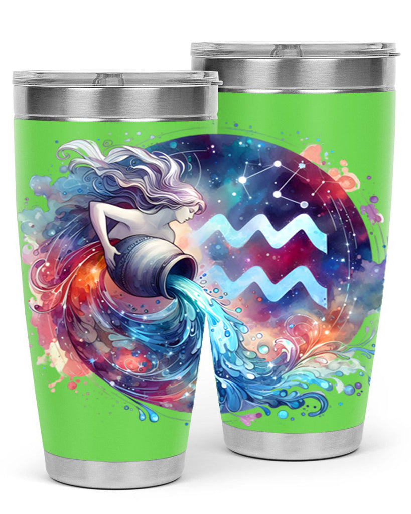 aquarius 90#- zodiac- Tumbler