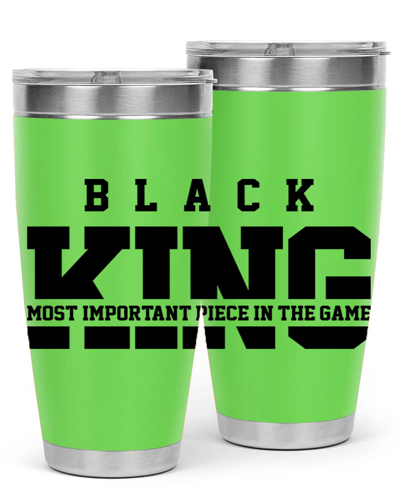 black king 233#- black words phrases- Cotton Tank