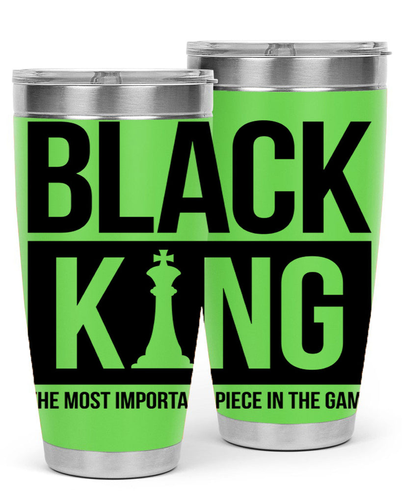 black king 234#- black words phrases- Cotton Tank