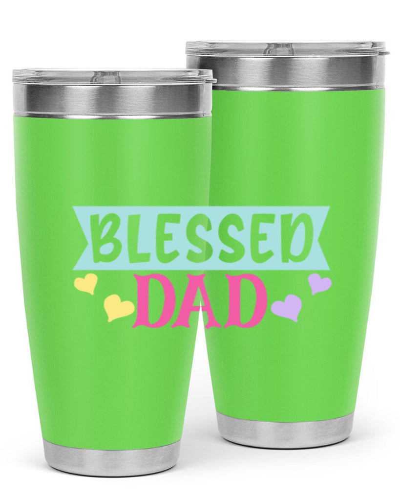 blessed dad 37#- dad- Tumbler