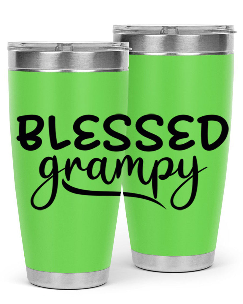 blessed grampy 77#- grandpa - papa- Tumbler