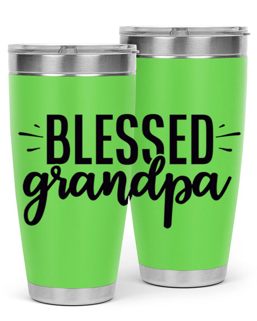 blessed grandpa 74#- grandpa - papa- Tumbler