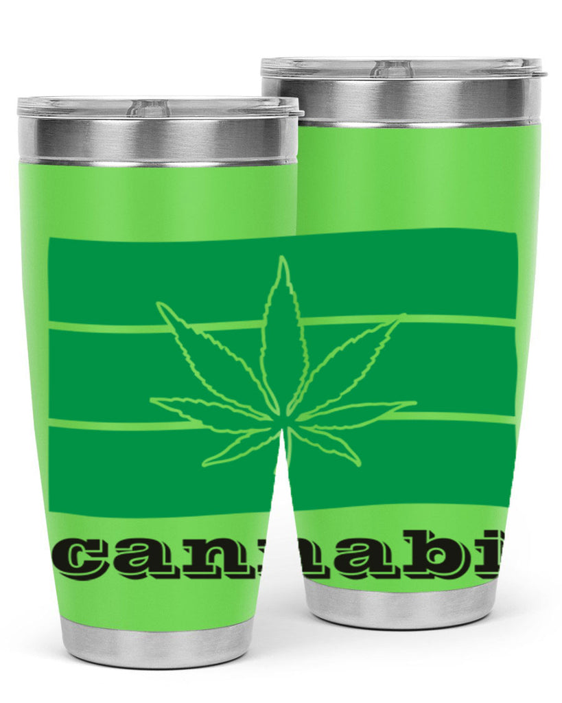 cannabi flag 36#- marijuana- Tumbler