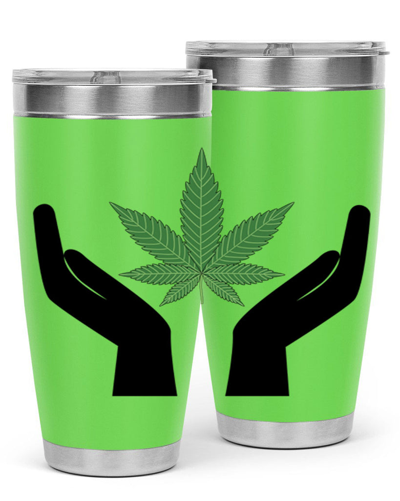 cannabis hands 44#- marijuana- Tumbler