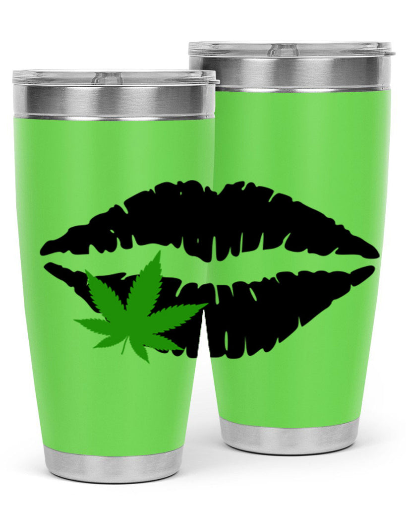 cannabis lips 47#- marijuana- Tumbler