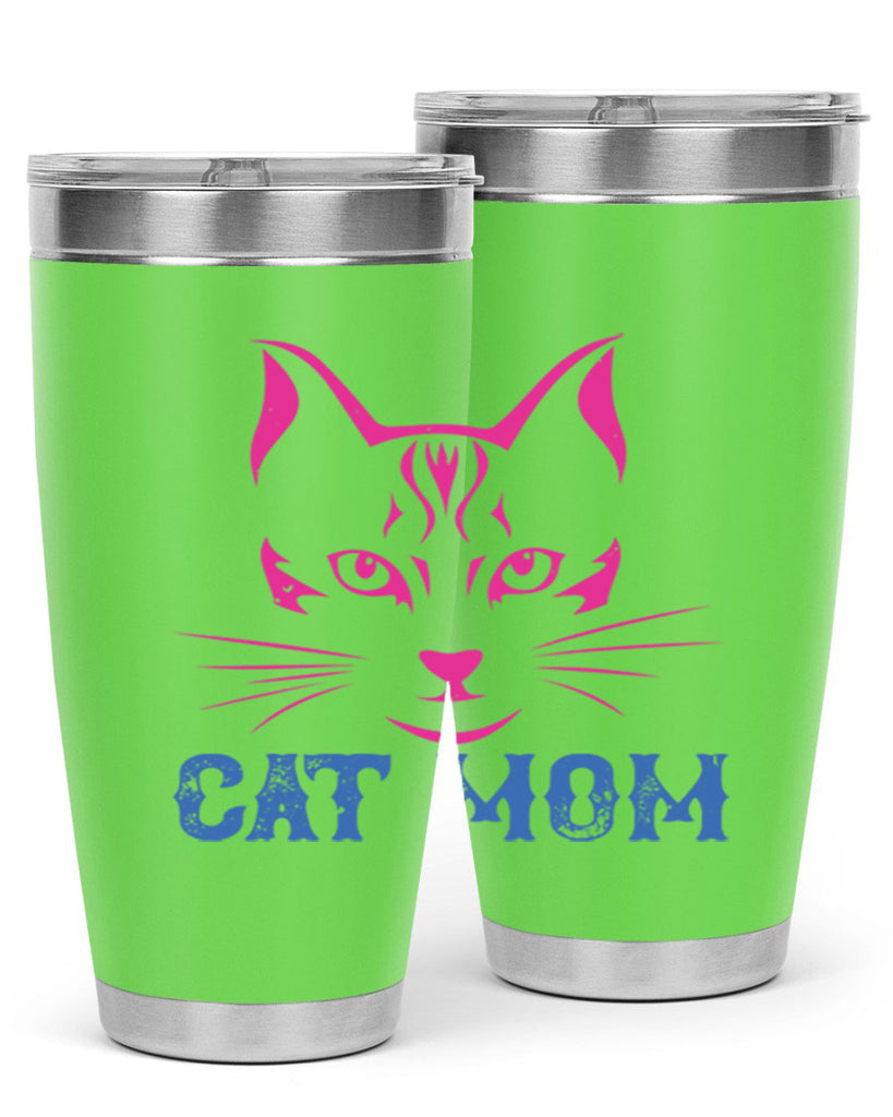 cat mom 195#- mom- Tumbler