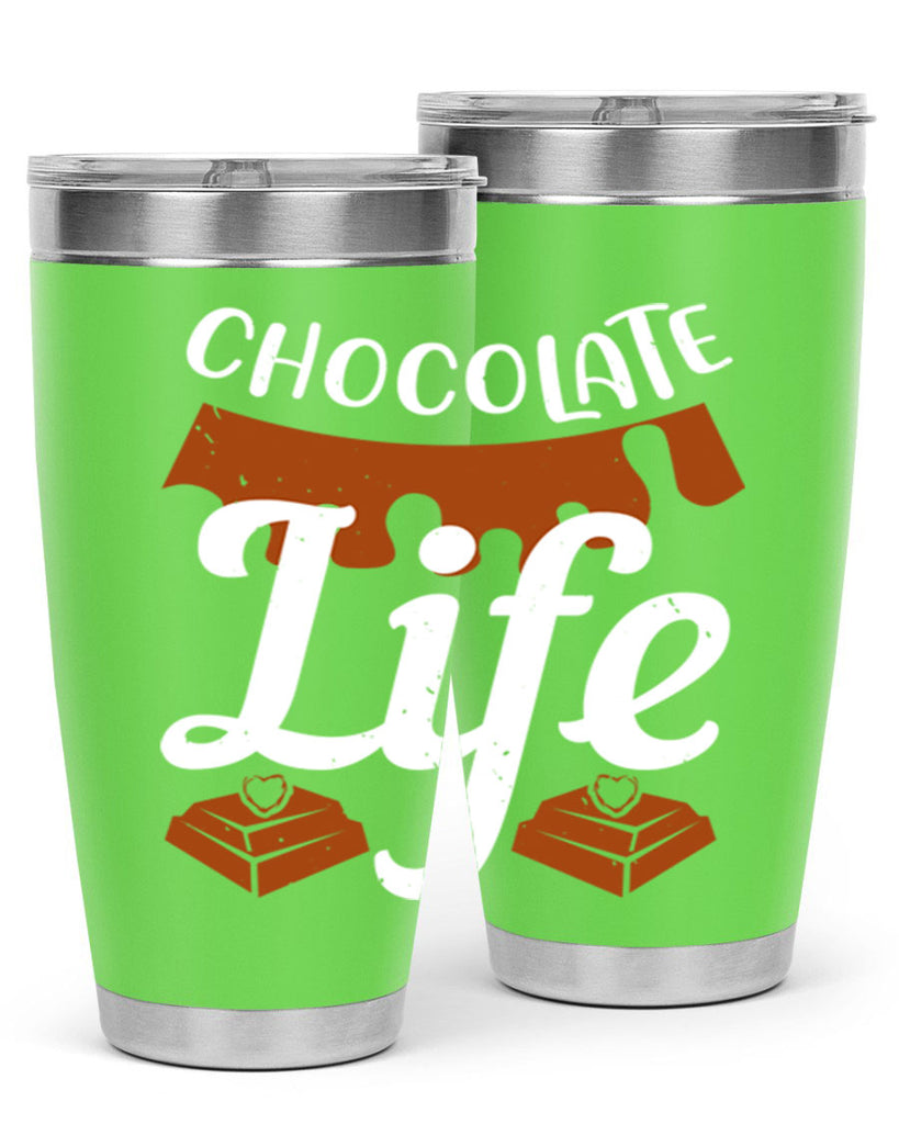 chocolate life 45#- chocolate- Tumbler