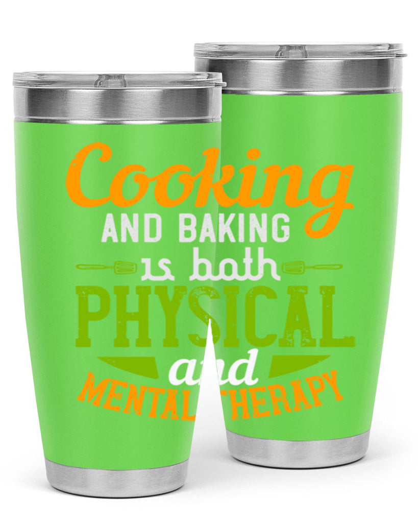 cooking and baking is both physical and mental therapy 1#- cooking- Tumbler