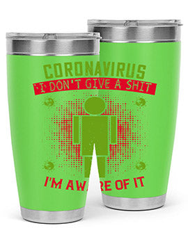 coronavirus i dont give a shit im aware of it Style 3#- corona virus- Cotton Tank