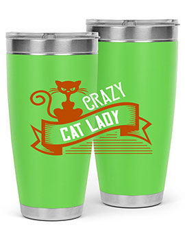 crazy cat lady Style 43#- cat- Tumbler