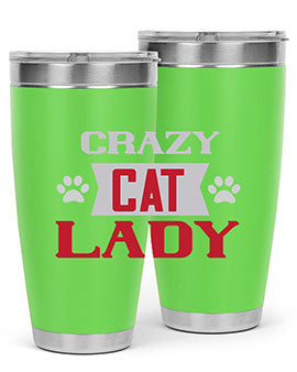 crazy cat lady Style 44#- cat- Tumbler