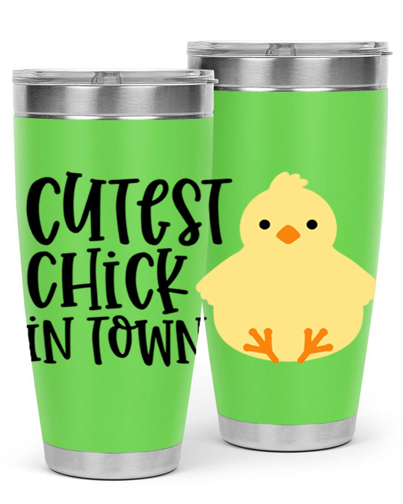 cutest chick in town 61#- easter- Tumbler