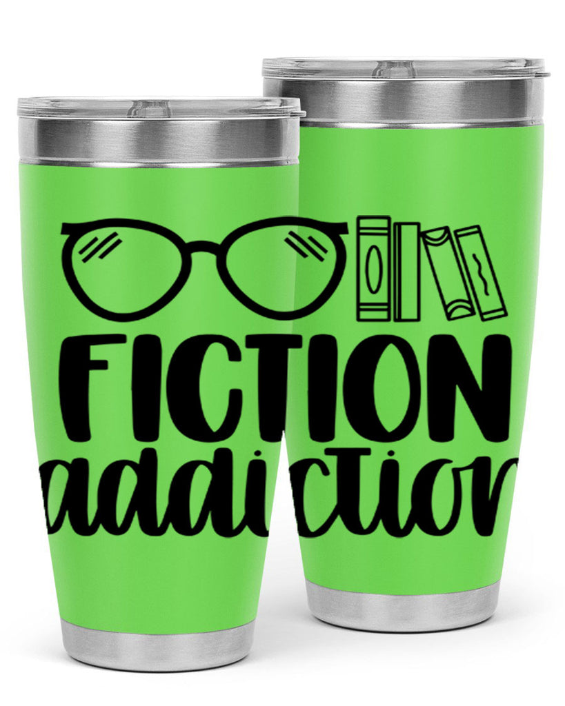 fiction addiction 40#- reading- Tumbler