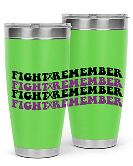 fight remember 142#- alzheimers- Tumbler