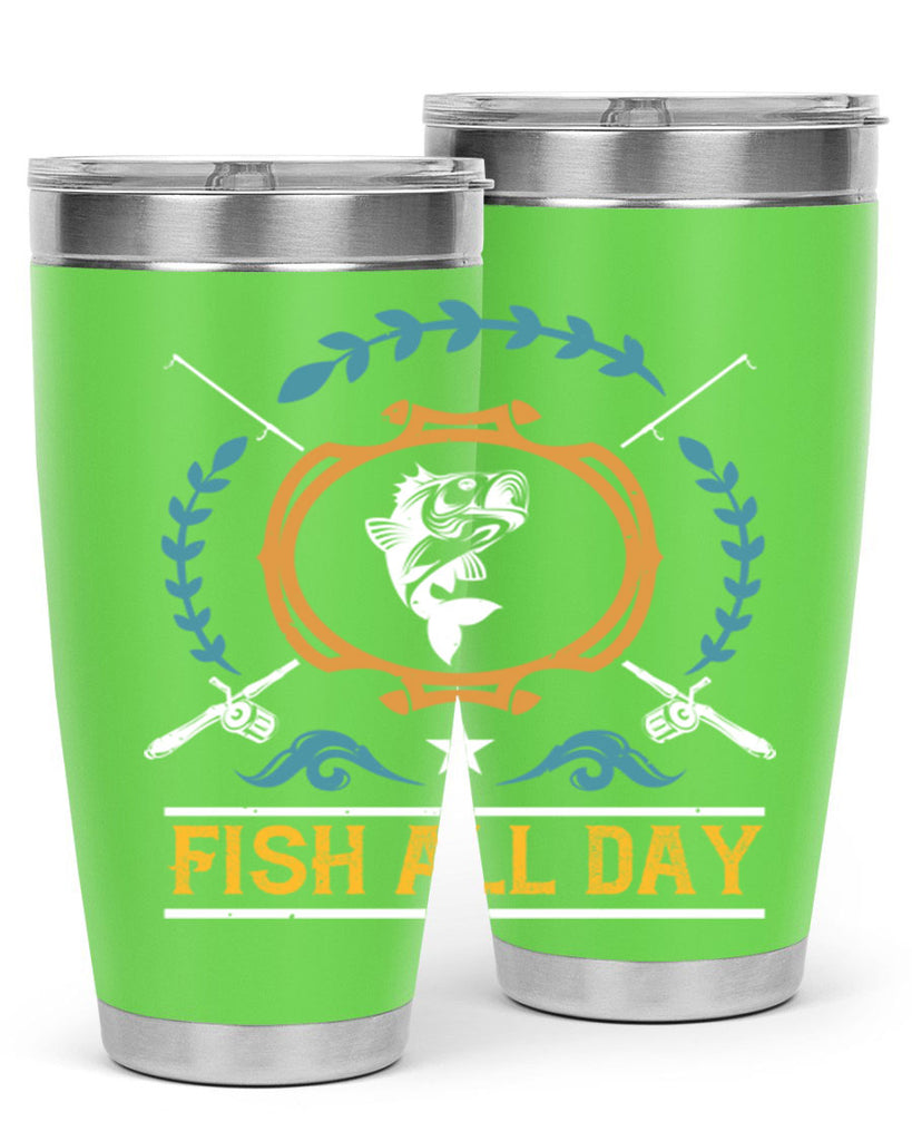 fish all day 187#- fishing- Tumbler