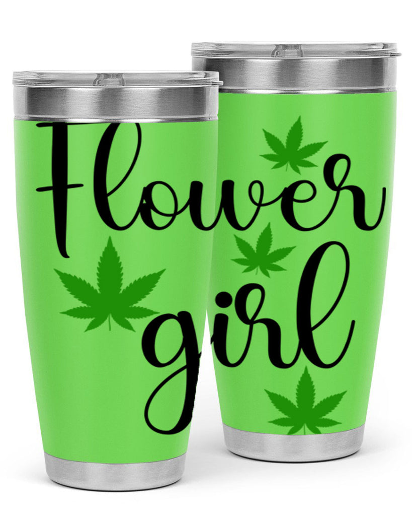 flower girl cannabis 84#- marijuana- Tumbler