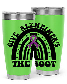 give alzheimer s the boot 154#- alzheimers- Tumbler