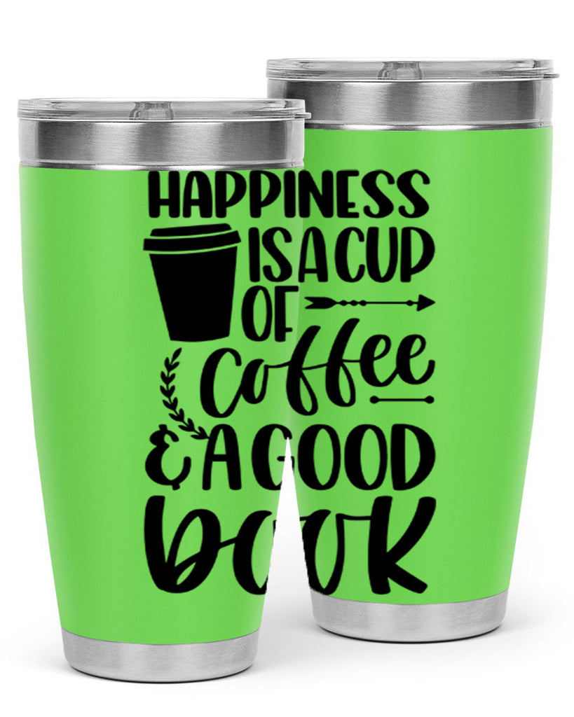 happiness is a cup of coffee 39#- reading- Tumbler