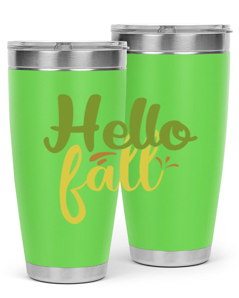 hello fall 55#- thanksgiving- Tumbler