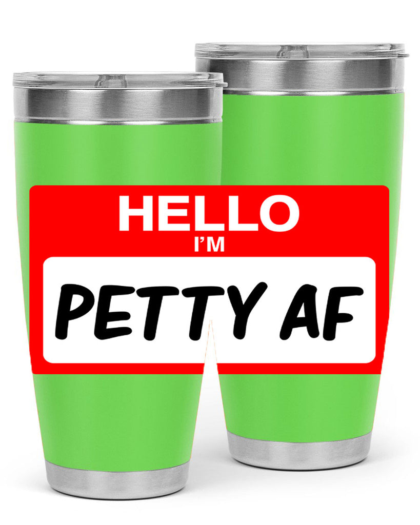 hello im pettyaf 130#- black words phrases- Cotton Tank