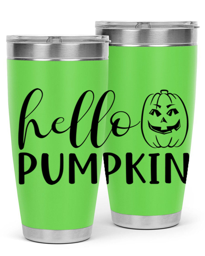 hello pumpkin 287#- fall- Tumbler