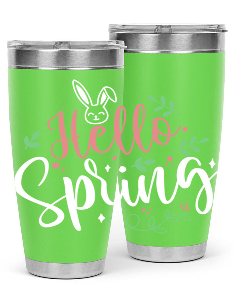 hello spring 77#- easter- Tumbler