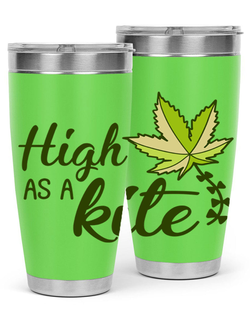 high as a kite 112#- marijuana- Tumbler