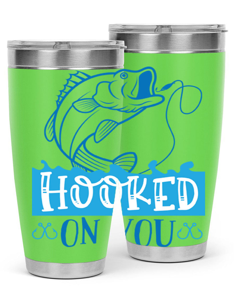 hooked on you 214#- fishing- Tumbler