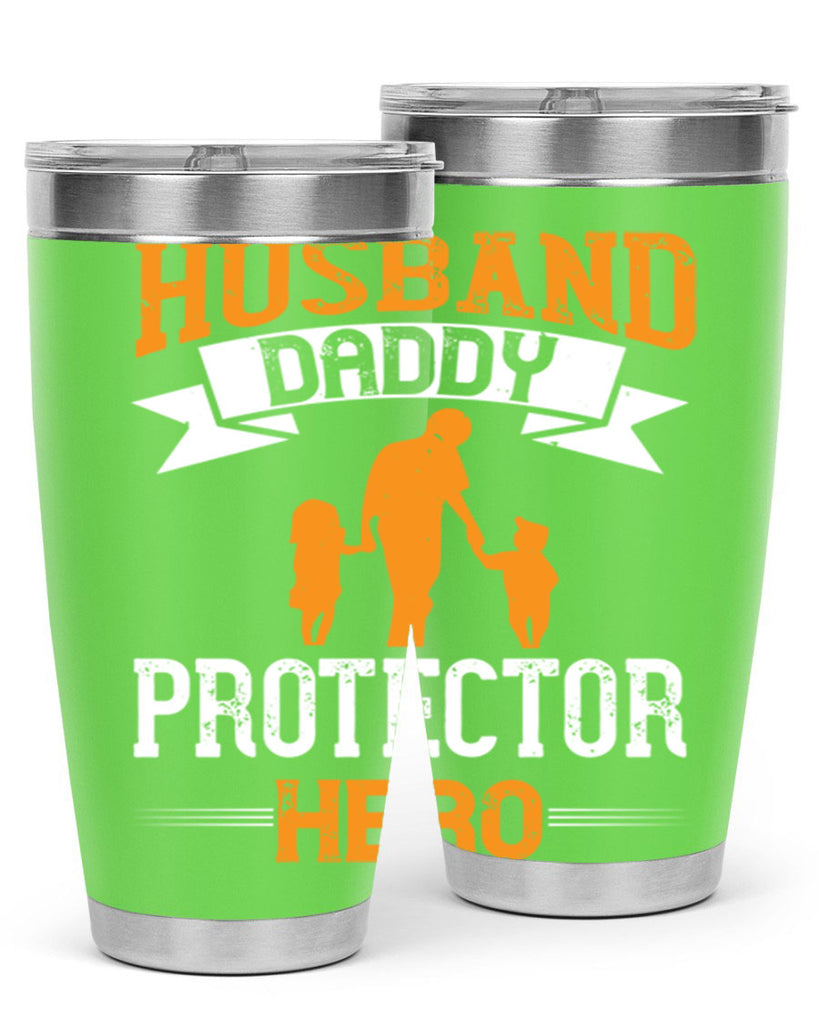 husband daddy protector hero 252#- fathers day- Tumbler