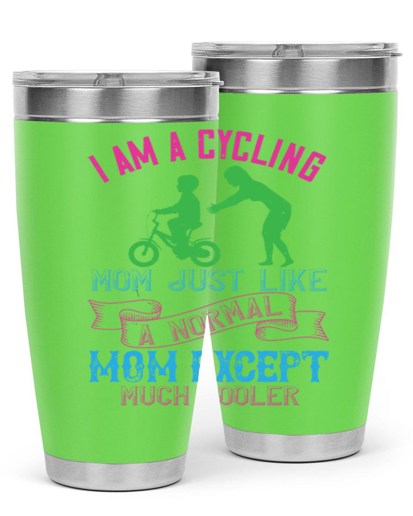 i am a cycling mom just like a normal 164#- mom- Tumbler