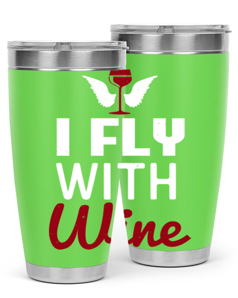 i fly with wine 212#- wine- Tumbler