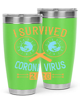 i survived corona virus Style 34#- corona virus- Cotton Tank