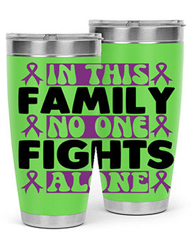 in this family no one fights alone 188#- alzheimers- Tumbler