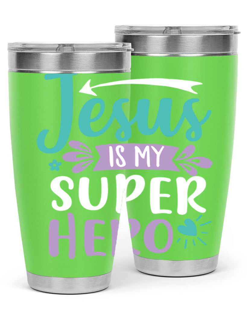 jesus is my superhero 71#- easter- Tumbler