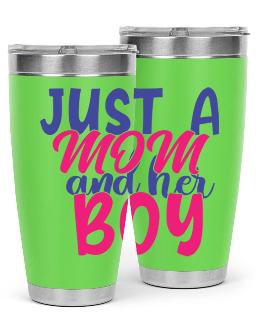 just a mom and her boy 392#- mom- Tumbler