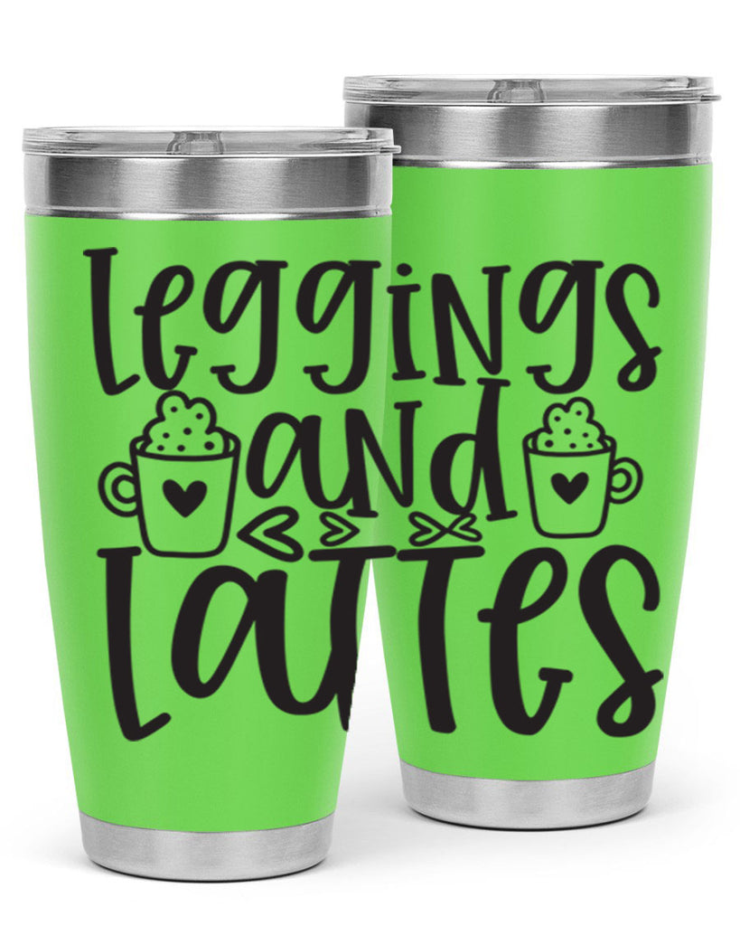 leggings and lattes 389#- mom- Tumbler