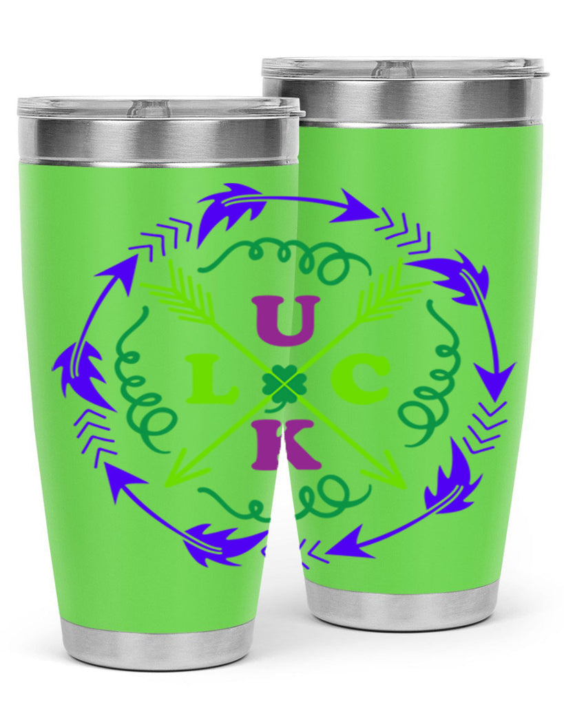 luck 17#- mardi gras- Tumbler