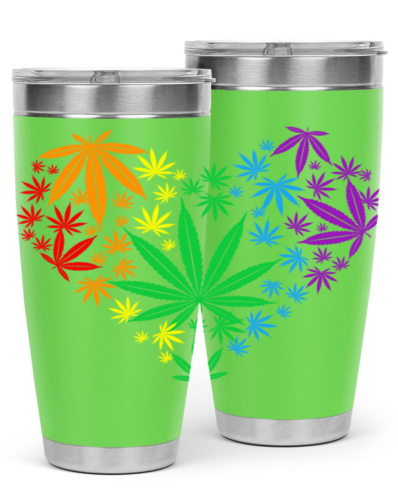 marijuana heart 200#- marijuana- Tumbler