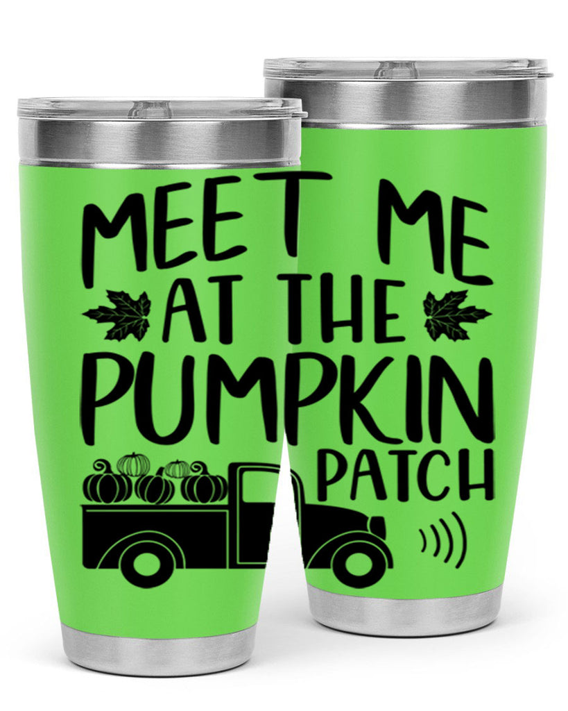 meet me at the pumpkin patch 423#- fall- Tumbler