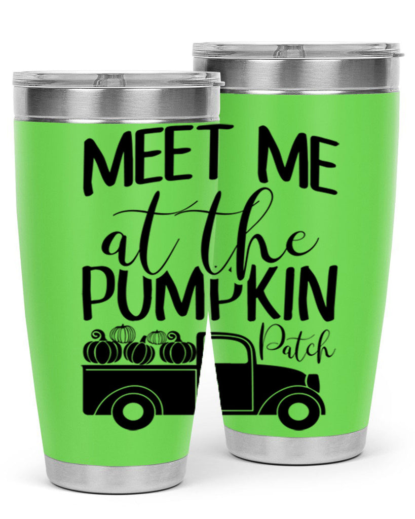 meet me at the pumpkin patch 424#- fall- Tumbler