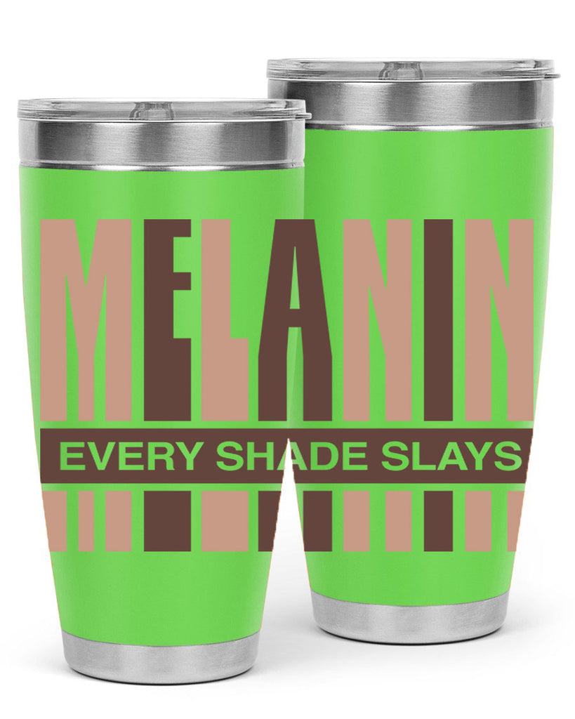 melanin every shade slays 90#- black words phrases- Cotton Tank