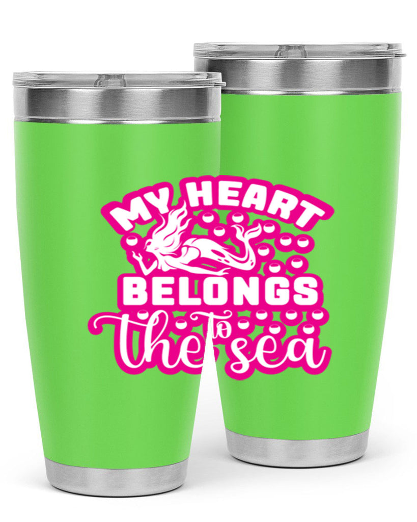 my heart belongs to the sea 515#- mermaid- Tumbler