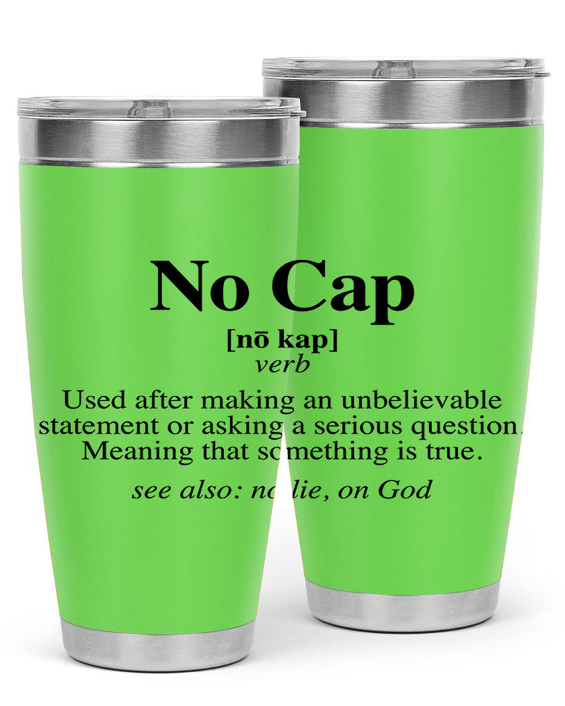 no cap 61#- black words phrases- Cotton Tank