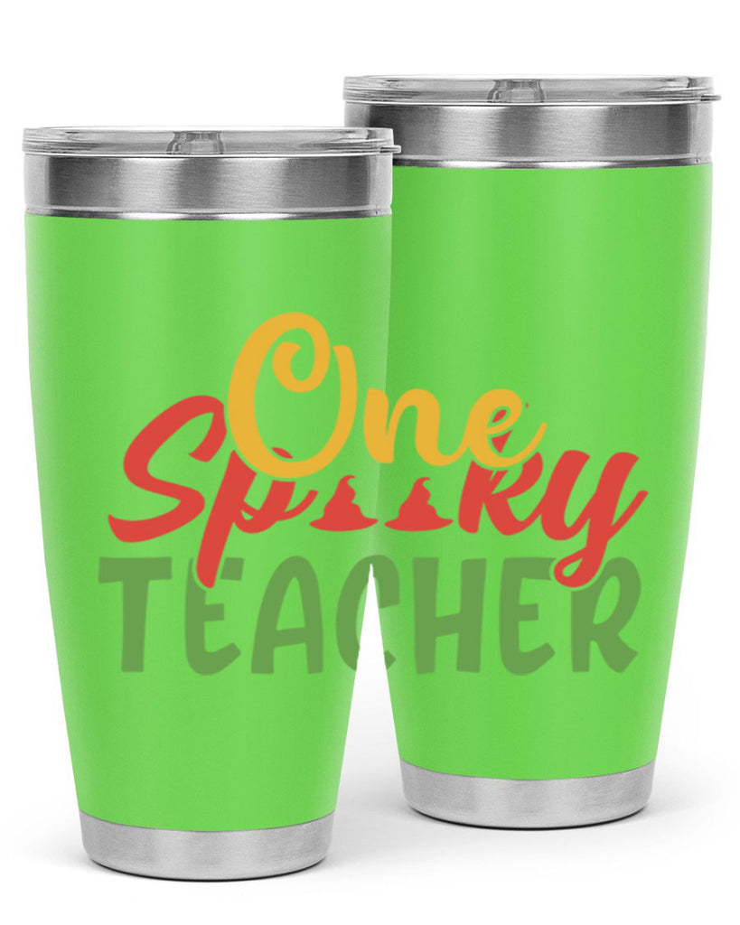 one spooky teacher Style 158#- teacher- tumbler